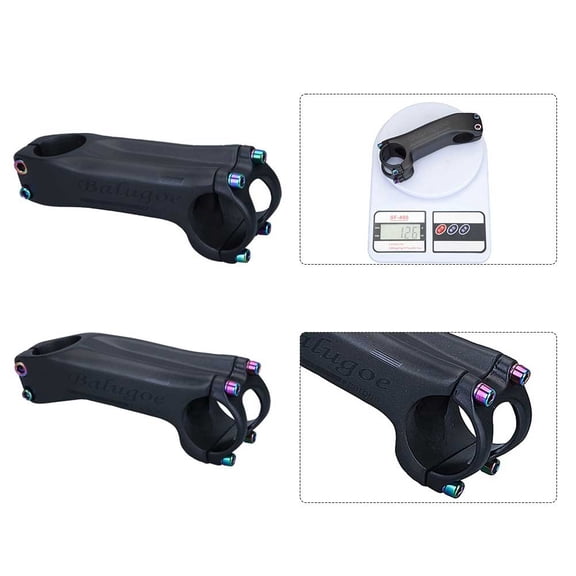 sailesiti Carbon Fiber Road & Bike Handlebar Stem -6/17Degree Fit 31.8mm Stem