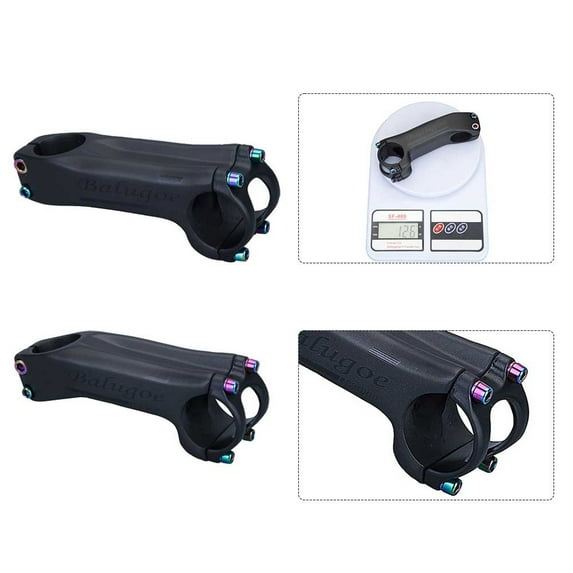 sailesiti Carbon Fiber Road & Bike Handlebar Stem -6/17Degree Fit 31.8mm Stem