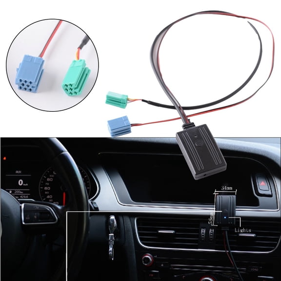 sailesiti Compatible-BT Audio Receiver AUX Input Audio Adapter For Megane Etc 2005-2011
