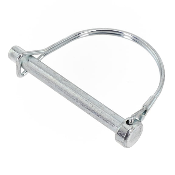 sailesiti D Shape Trailer Coupler Safety Pin Lock with Heavy Duty Towing Lock Silver Color and Secure Design for M8*70mm Hitch Pin