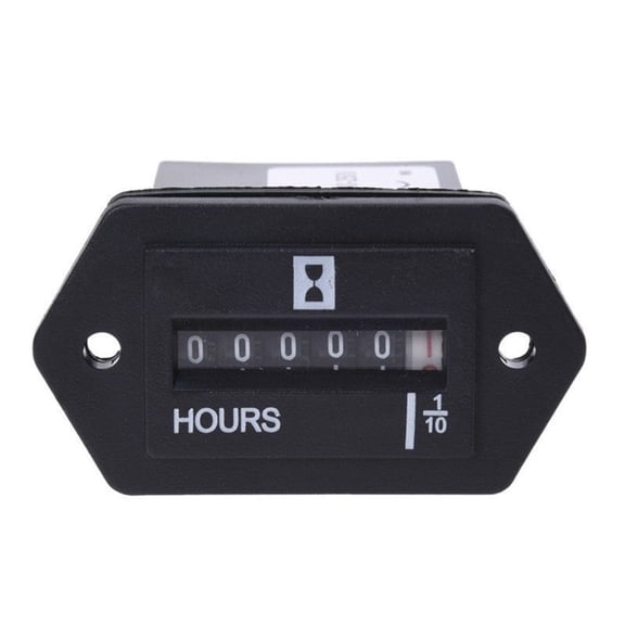 sailesiti Generator Sealed Hour Meter Counter Mechanical Hour Meter Timers Gauge For Diesel Gasoline Engine Generators HM002 HS -