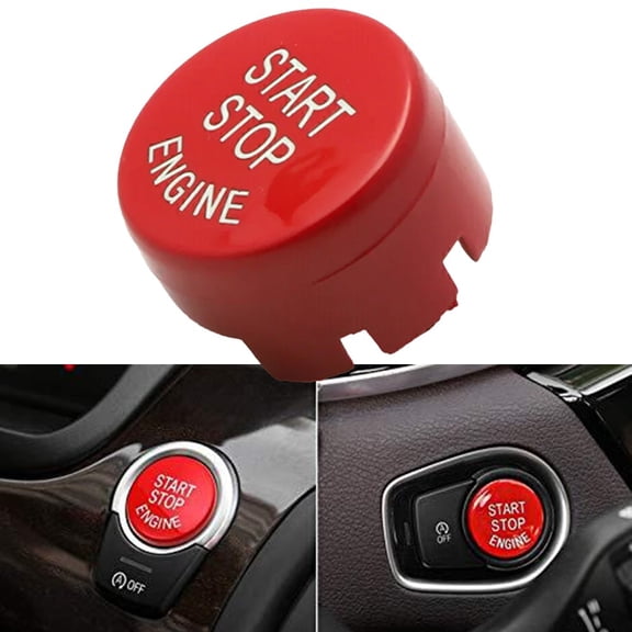 sailesiti Red Engine Start Stop Push Button Cover Trim For BMW F20 F23 F30 F32 F10 F12 F4
