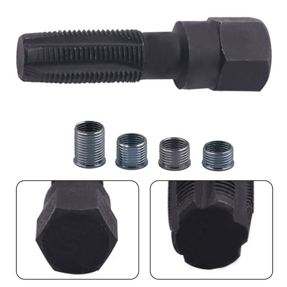 sailesiti Thread Rethread Repair Kit Reamer Tap for M14 For X1.25 w/ 4 rts