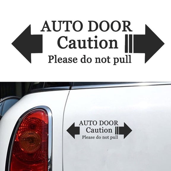 sailesiti Waterproof Caution Please Do Not Pull Sticker Protect and Personalize Your Car
