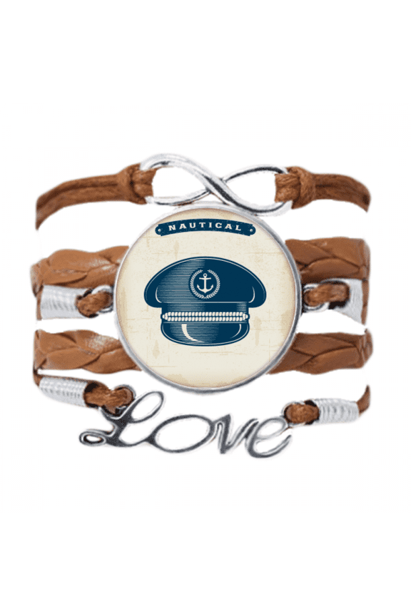 sailor hat navigation military ocean bracelet love chain ornament wristband