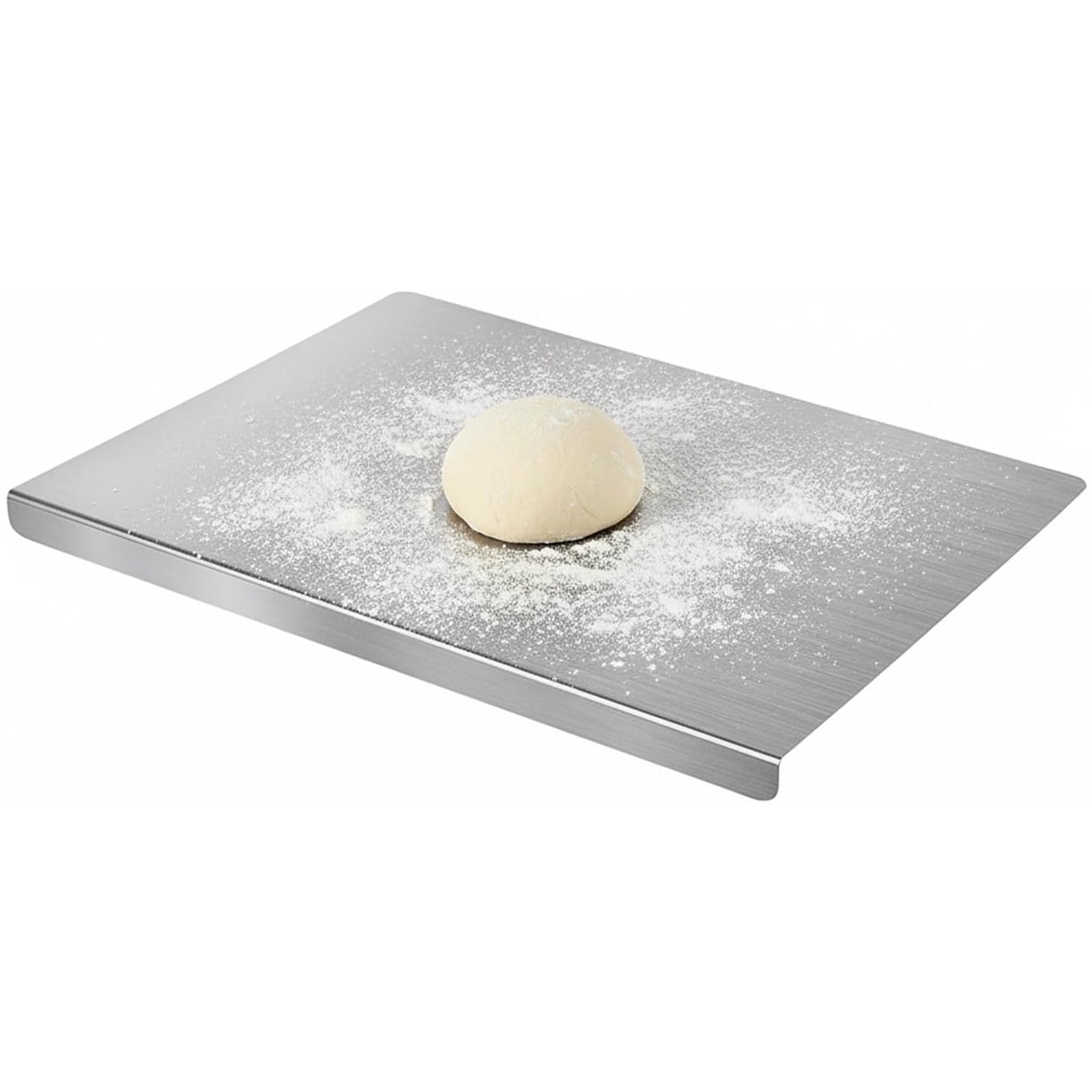 sakerplus stainless steel cutting board 11.8'' x 15.7'' (30x40 cm) with Lip,single stainless steel cutting board food prep,metal cutting board,stainless steel countertop cutting board,Easy To Clean