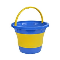 Small Collapsible Bucket 3.8 Gal/15L, BPA-Free - Space-Efficient, Portable Foldable Water Pail for Household, Outdoor Use, Car Wash, Camping, Fishing - Blue, Single Pack
