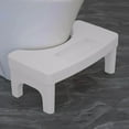 thumbnail image 1 of Toilet Poop Stool, 7" Height Squatting Poop Foot Stool, Plastic Portable Bathroom Non-Skid Potty Step Stool, Stable Healthy Toilet Assistance Step Stool, 1 of 5