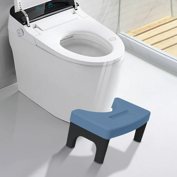 Toilet Stool Poop Stool for Squatting Posture, Portable Plastic Potty Stool for Adults & Kids, Non-Slip Bathroom Step with Patented Design, Ergonomic Toilet Stool Squat Adult