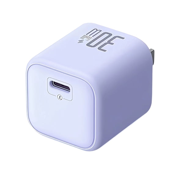 USB C Charger Block, 30W PIQ 3.0 Compact iPhone Charger Fast Charging for iPhone 16/15 Series, Galaxy, iPad, Compatible with MagSafe(Purple)