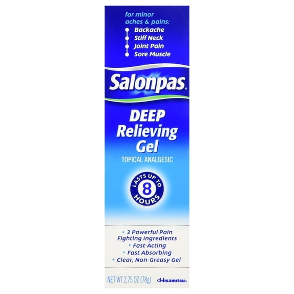 salonpas deep pain relieving gel, 2.75 oz (pack of 2)