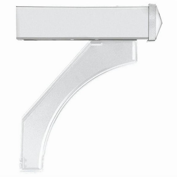 Salsbury Industries 4377WHT Arm Kit Replacement for Deluxe Post for 1 Roadside Mailbox, White