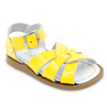 thumbnail image 1 of salt water sandals by hoy shoe original sandal (toddler/little kid/big kid/women's), shiny yellow, 7 m us toddler, 1 of 9
