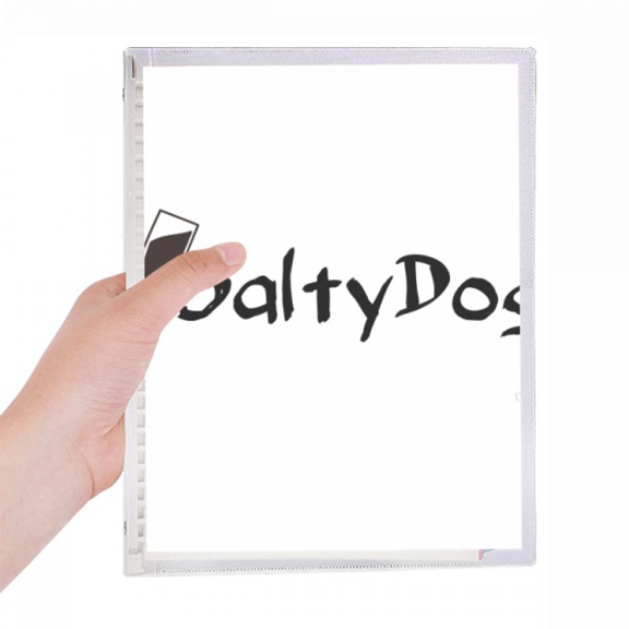 salty dog salt with its cup notebook loose diary refillable journal statiry