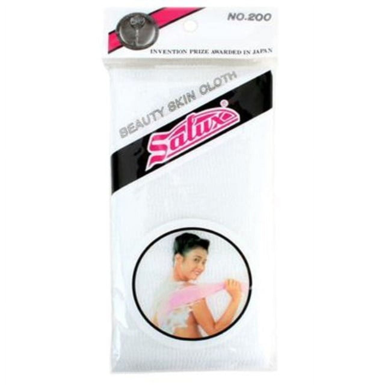 salux nylon japanese beauty skin bath wash cloth/towel white