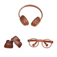 thumbnail image 1 of LeeQinersw Fashion Doll Rain Boots Elegant Comfortable Doll Accessories for 6.69'' Doll brown, 1 of 9