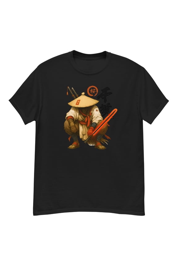 samurai black T-shirt Jedi Warrior Tee