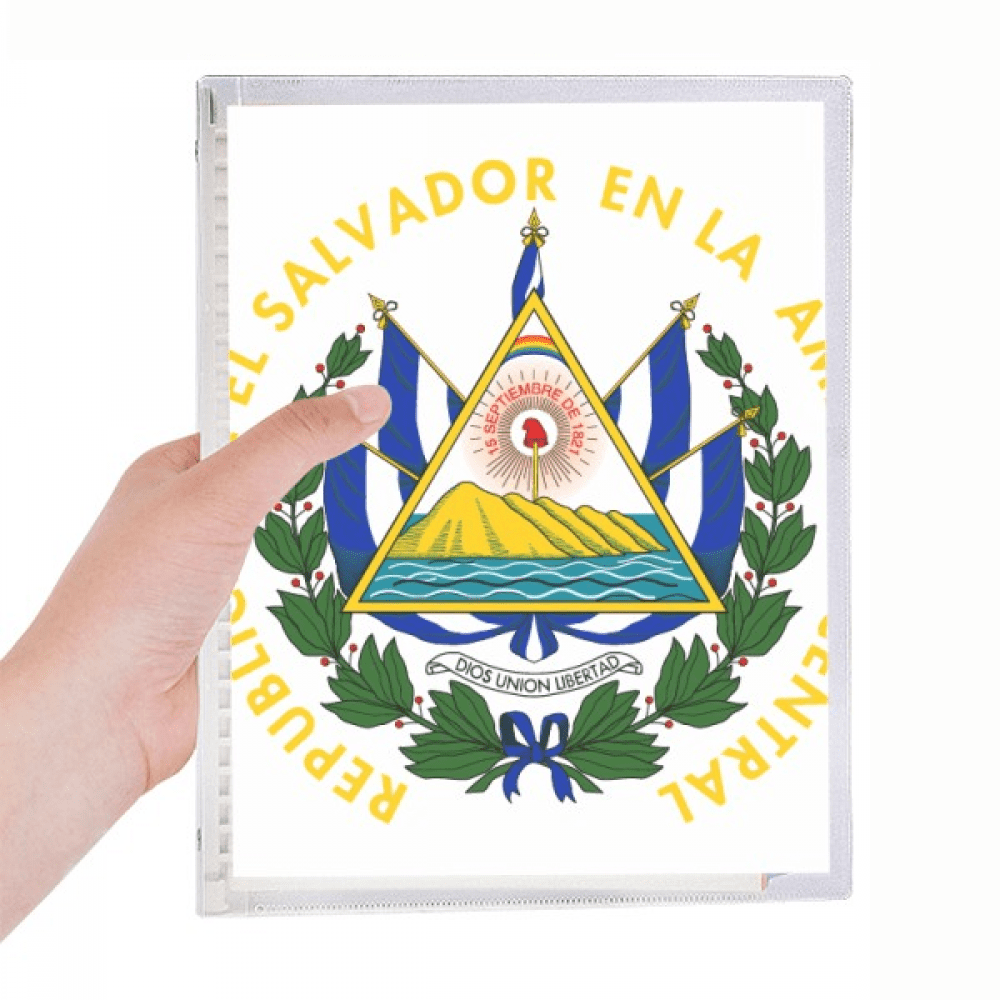san salvador el salvador national emblem notebook loose diary refillable journal statiry