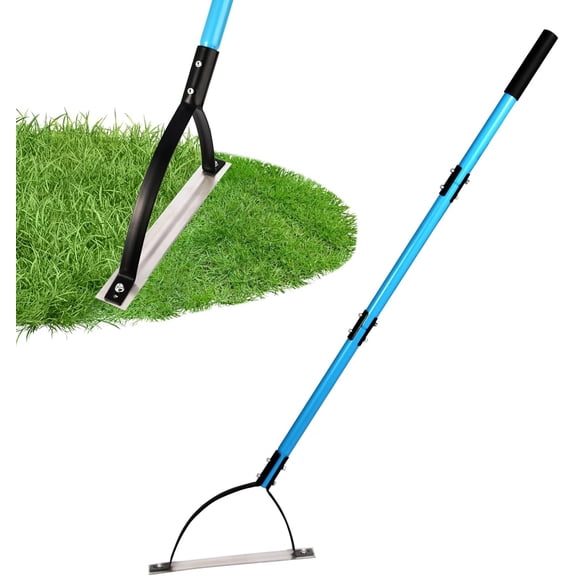 Weed Cutter with Double-Edged Sharp Blade,51 inch Stainless Steel Weeder,Grass Cutter Tool for Garden, Yard, Field and Ditches,Garden Weed Wacker, Sickle with Long Handle
