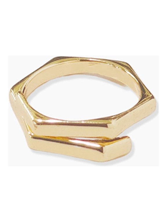 Link Bar Ring Gold