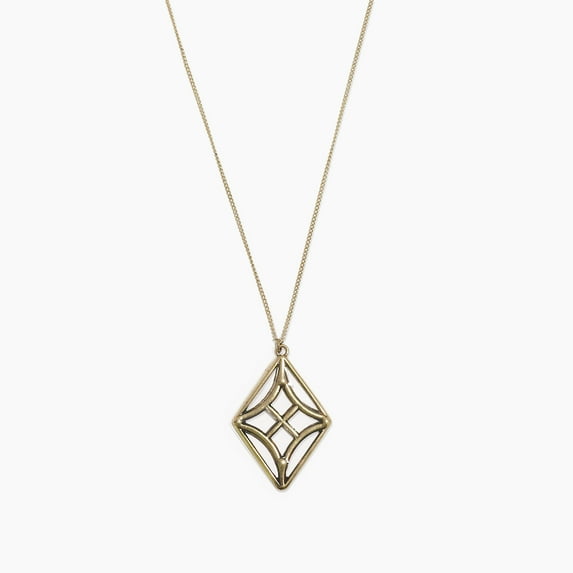 sanctuaire Stained Glass Diamond Necklace Antique Gold