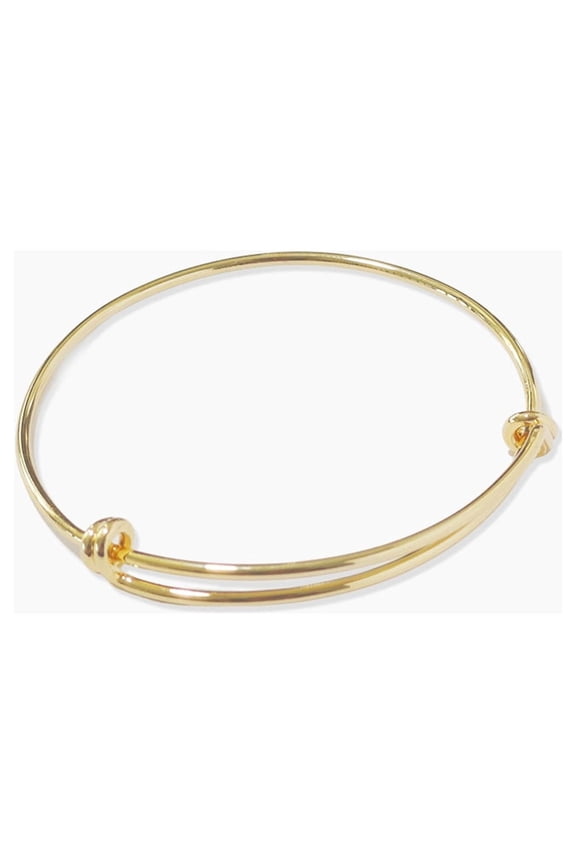 Twisted Knot Bangle Bracelet Gold