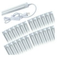 saney 24 Pack LED Shop Light Fixture, 4FT 24W 6500K, Cool White, Clear