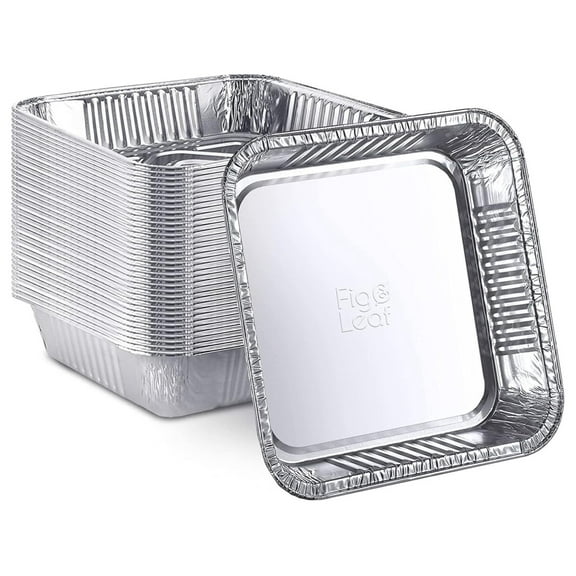 saney (480 Pack) 7 x 7 Square Baking Cake Pans| Disposable Aluminum Tins l Portable Food Containers l Perfect for Roasting Toaster Oven Broiling Cooking