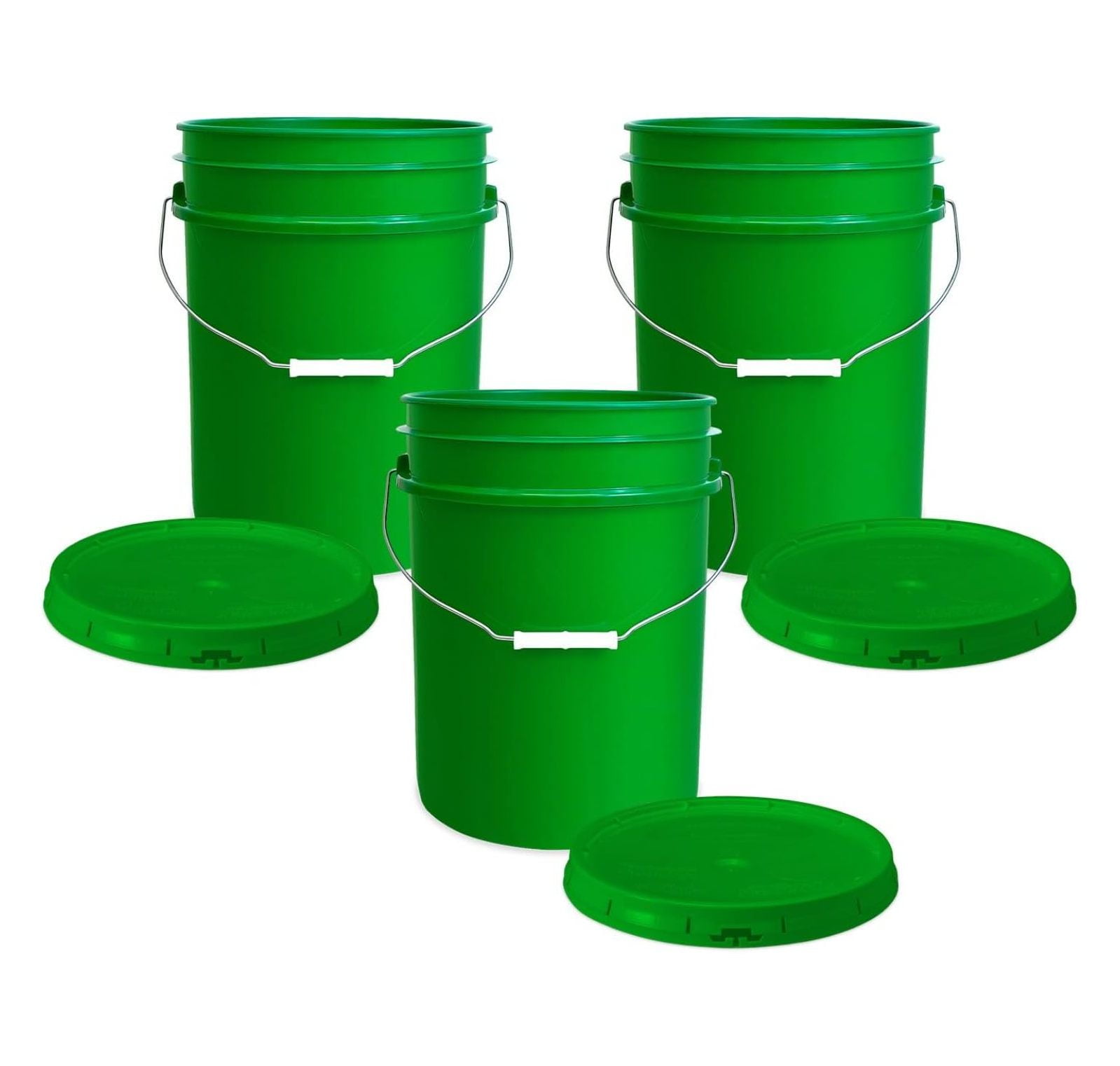 saney, 5 Gallon Plastic Bucket with Airtight Lid I Food Grade Bucket