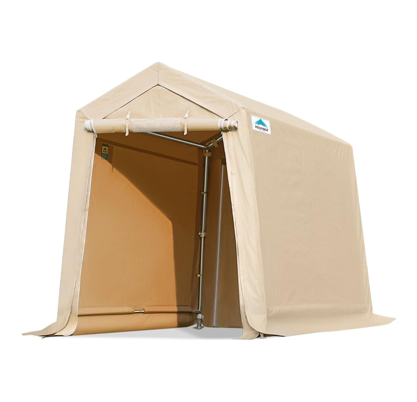 saney 6X8 ft Outdoor Portable Storage Shelter Shed with 2 Rolled up