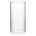 thumbnail image 1 of saney Candle Holder Sleeve, Wide 4", Height 6", Clear Glass Cylinder Candleholder, Chimney Tube, Open Ended Candle Shade, 24 Pieces Bulk, 1 of 8
