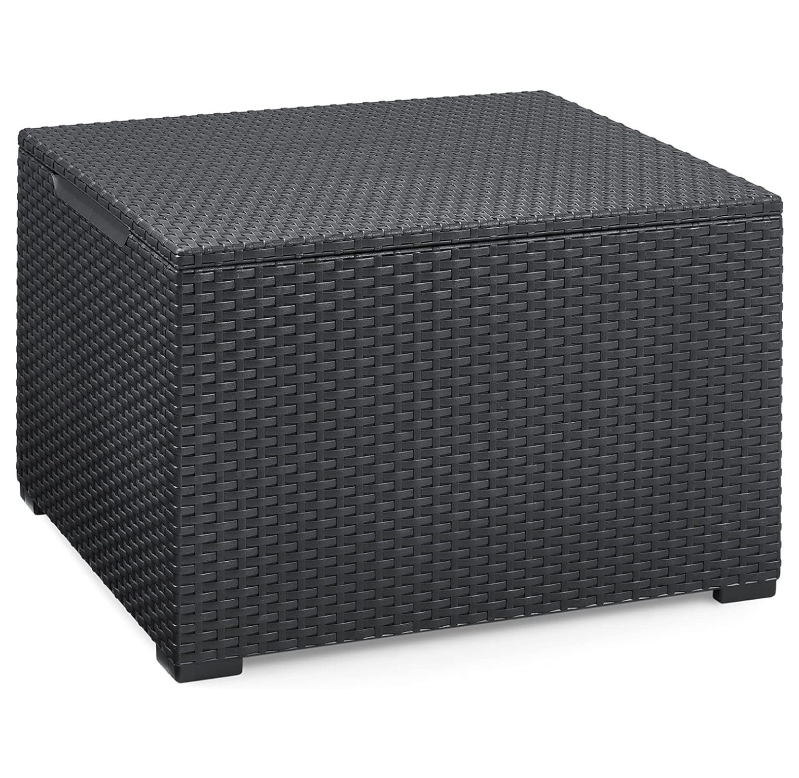 Graphite Resin Outdoor Storage Accent Table