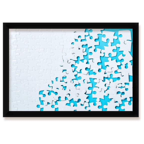 saney Puzzle Frame, Black, 30x24