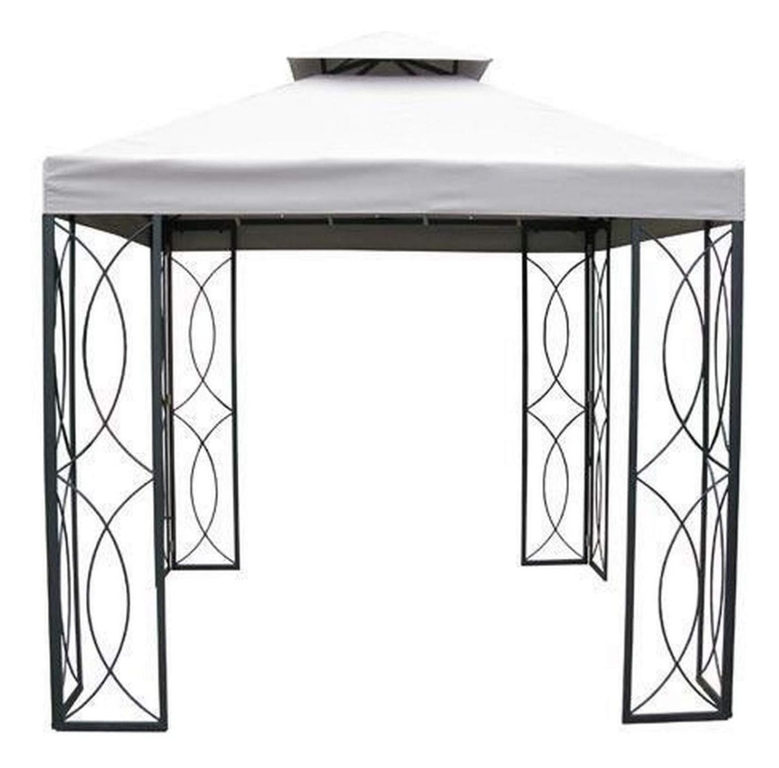 Beige Whisper 8' x 8' Two-Tiered Gazebo Replacement Canopy