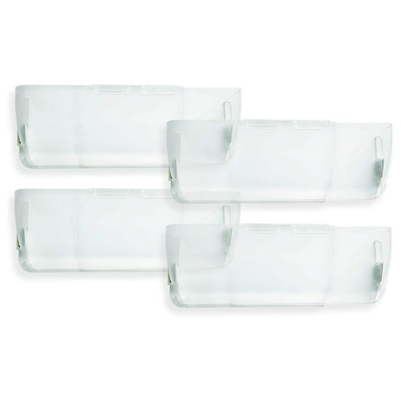saney Unbreakable Clear Plastic Heat and Deflector-Magnetic and Adjustable 10-14 Inches for Use On Floor Vents, Sidewalls, and Ceiling Registers 4 Pack