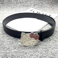 thumbnail image 1 of sanrio hello kitty belt kawaii pink KT belt with diamonds millennium hot girl y2k denim accessories versatile belt, 1 of 14