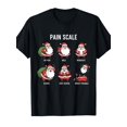Sacle Design santa pain scale funny christmas design for nurse cna er t shirt ...