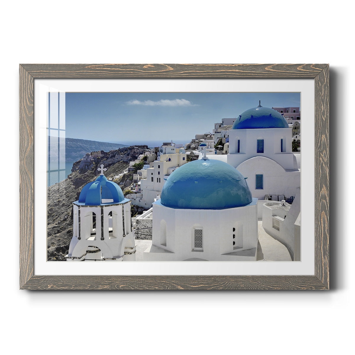 Santorini Saturday-Premium Framed Print - Ready to Hang