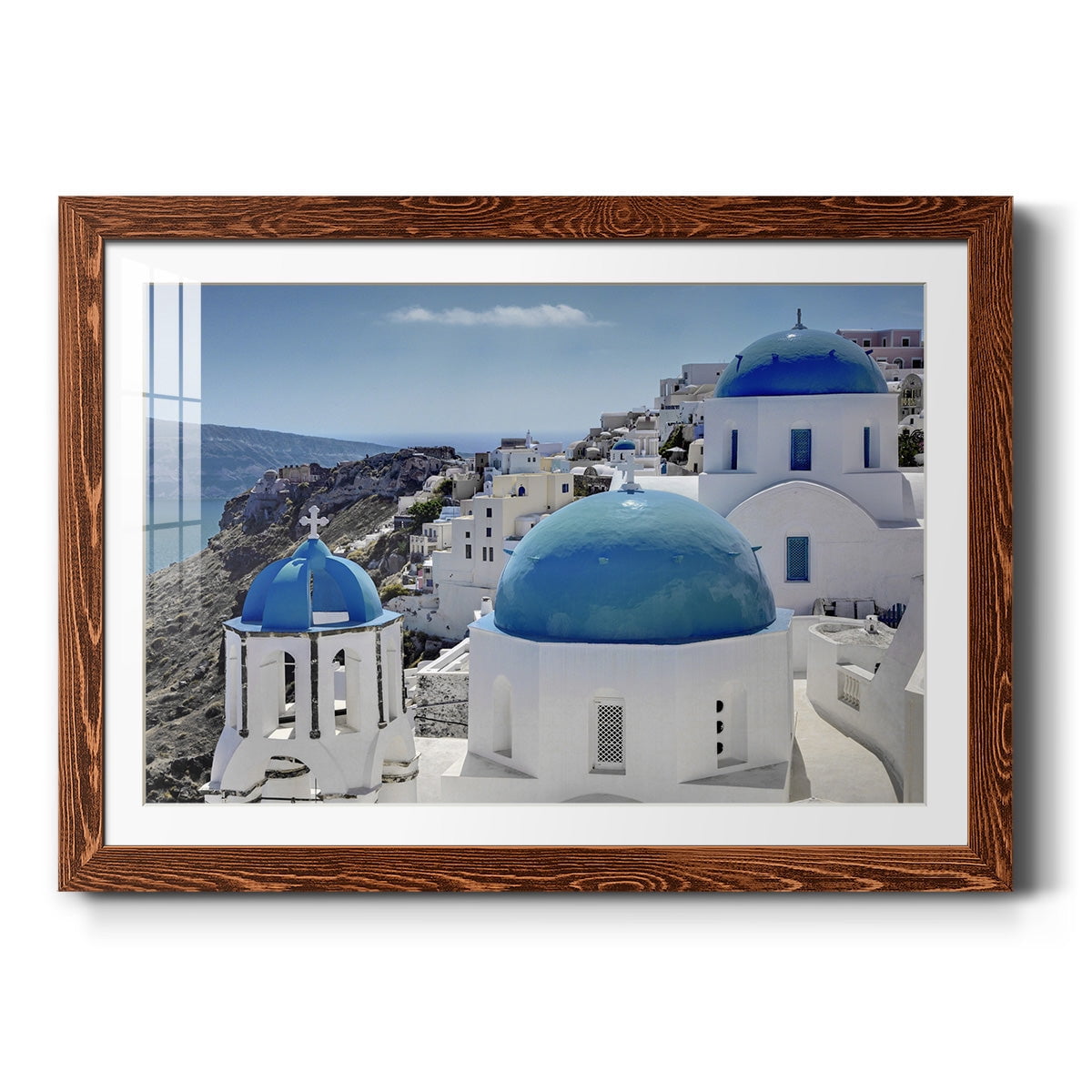 Santorini Saturday-Premium Framed Print - Ready to Hang