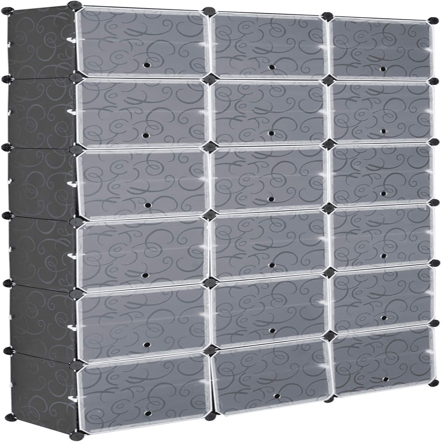 sasyxdc 12 Tier Portable Shoe Cabinet 72 Pair Shoe Rack Organizer ...