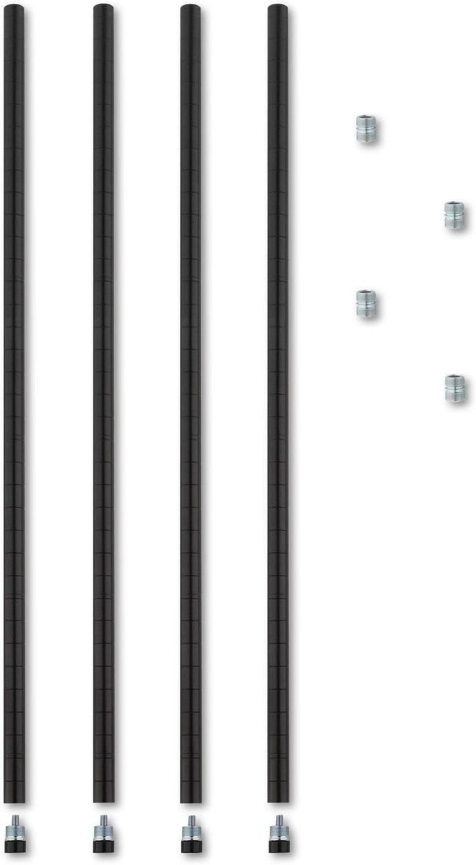 sasyxdc ALESW59PO36SR 36 in. Stackable Posts for Wire Shelving - Silver ...
