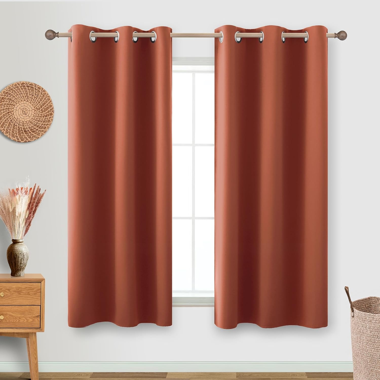 sasyxdc Blackout Curtains 72 Inch Extra Wide for Bedroom Sliding Glass ...