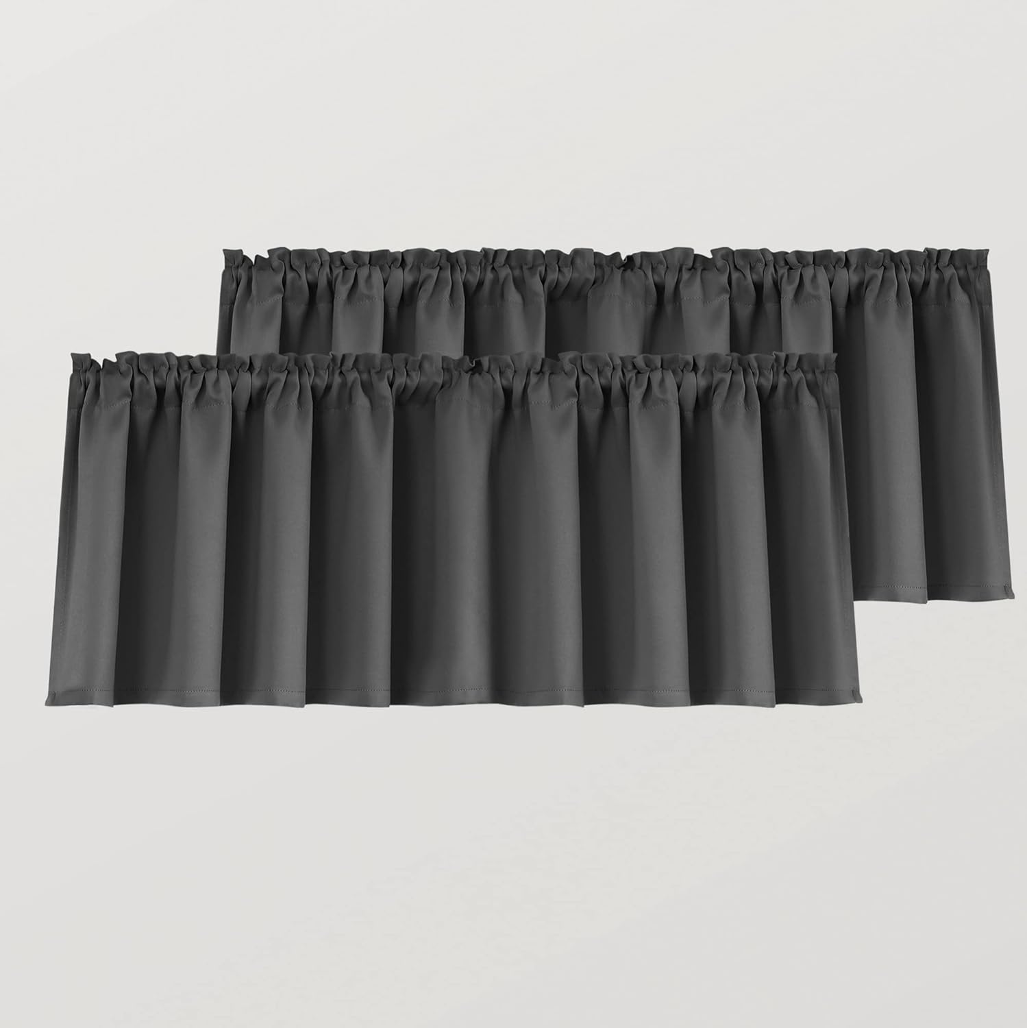 sasyxdc Blush Pink Window Valances 16 Inch Length for Girls Bedroom