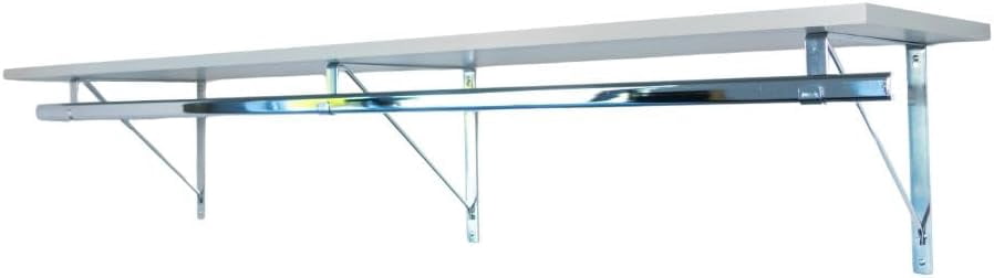 sasyxdc Custom Cut-to-Size Premium Wall-Mounted Shelf with Rod and ...