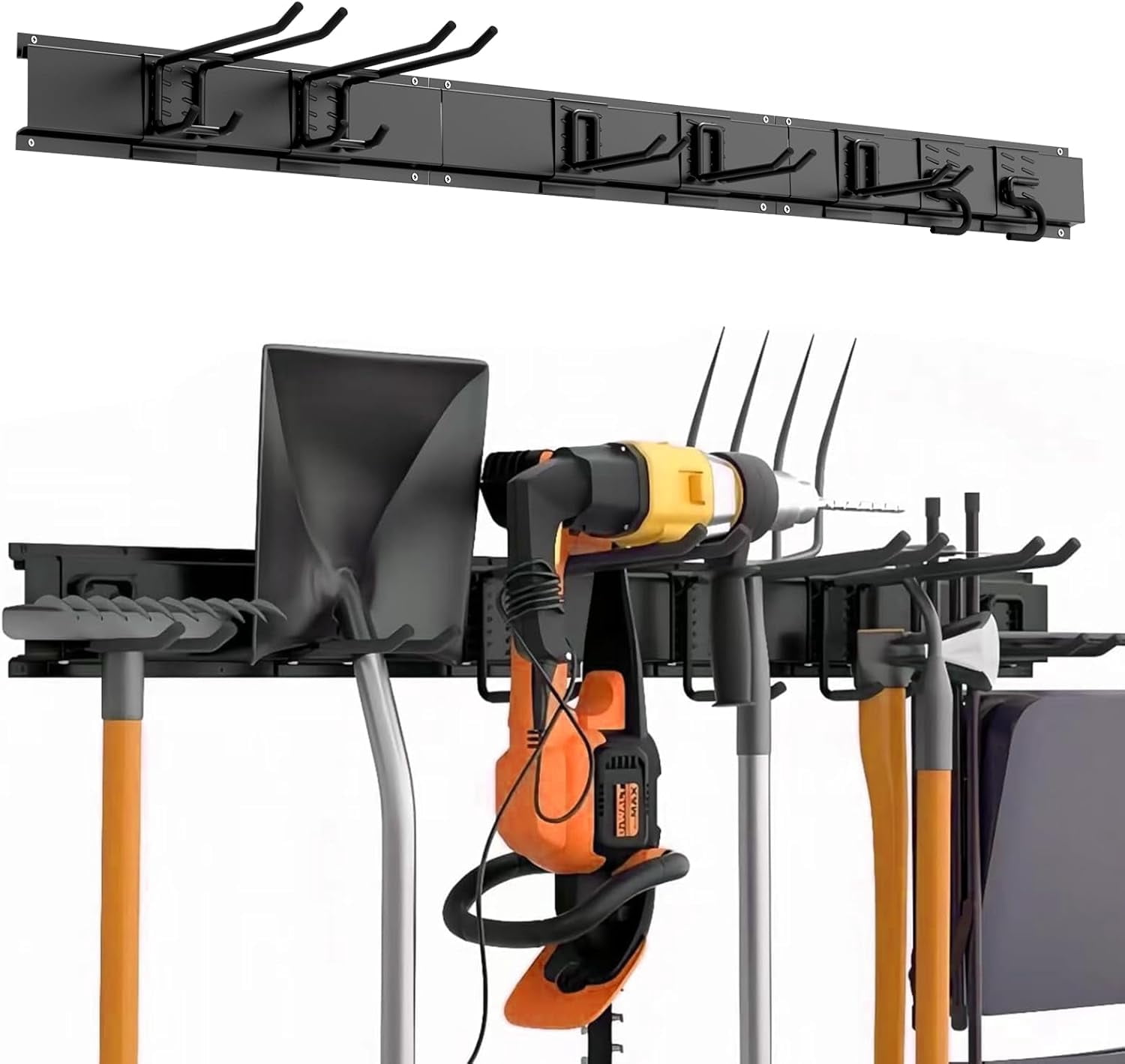 sasyxdc Garden Tools Organizer Garage Storage Wall Mount 48 Inches ...