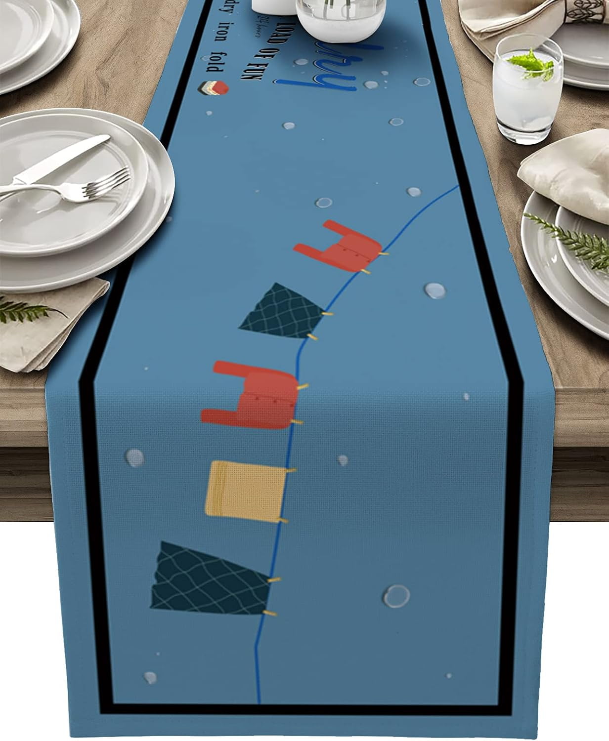 sasyxdc Laundry Room Wash Dry Iron Fold Table Runner Coffee Table ...