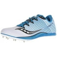 thumbnail image 1 of saucony men's vendetta 2 track shoe white/blue 10.5 medium us, 1 of 4