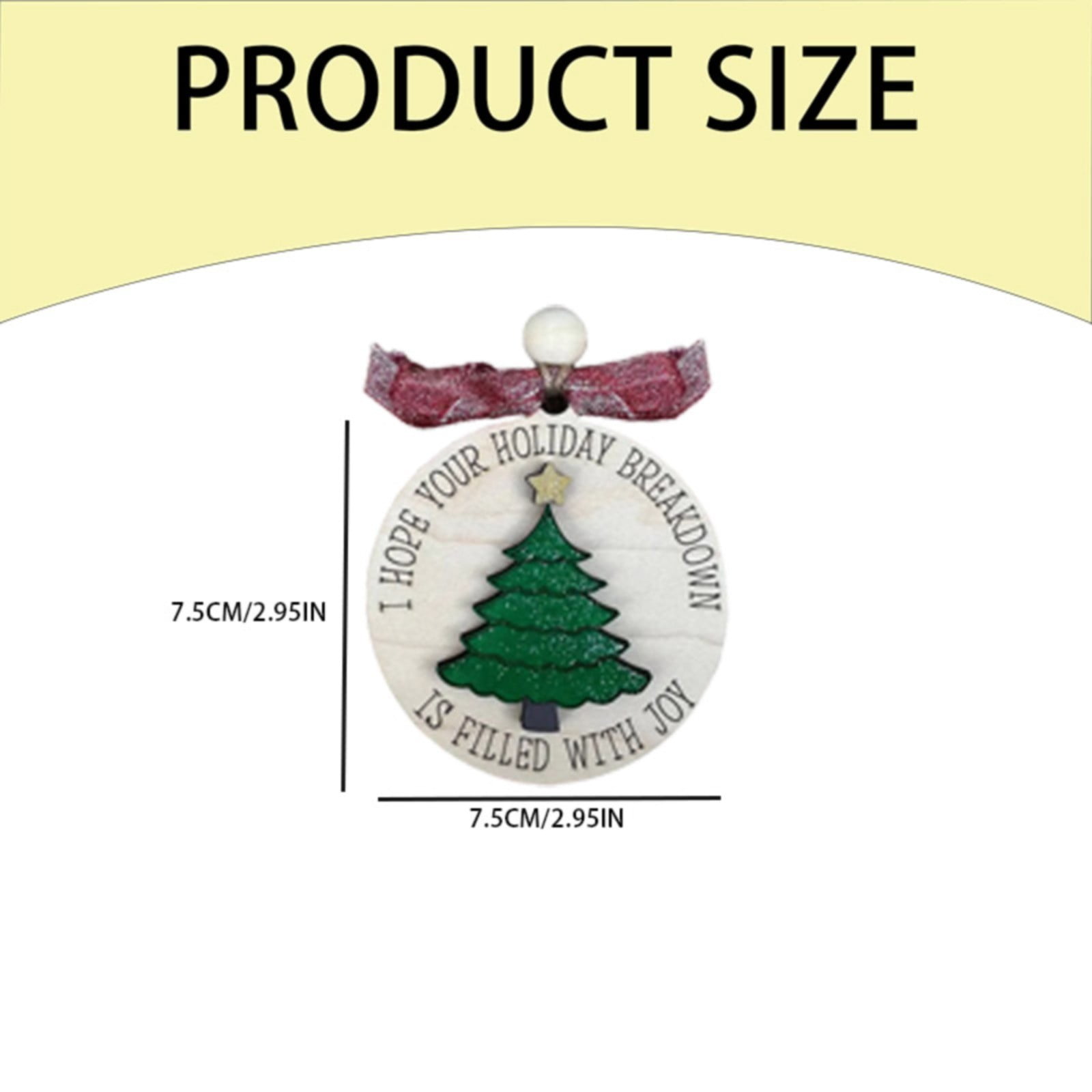 save money! Funny Friend Christmas Ornament Wooden Merry Christmas