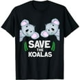 thumbnail image 1 of save the koalas Australia Nature Koala T-Shirt, 1 of 5