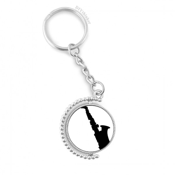 sax classical music listening fresh rotatable keyholder disc accessories chain clip